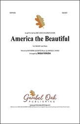 America the Beautiful SSA choral sheet music cover